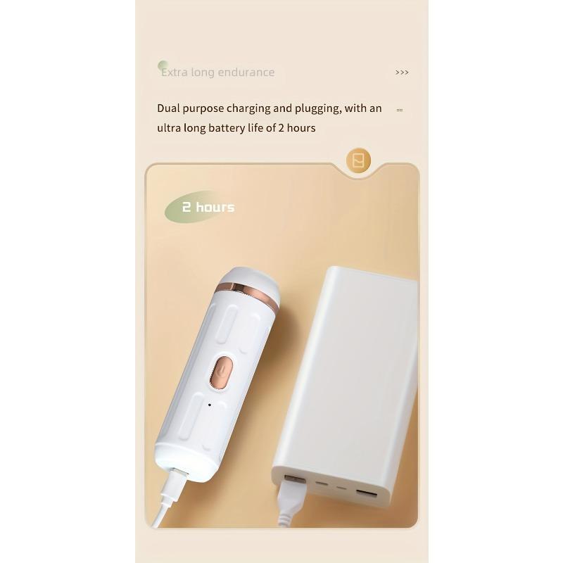 [Electric Foot Massager] Rechargeable Cordless Electric Foot Massager | High-Speed 3000 RPM, Ergonomic Design with Adjustable Heat & Pressure