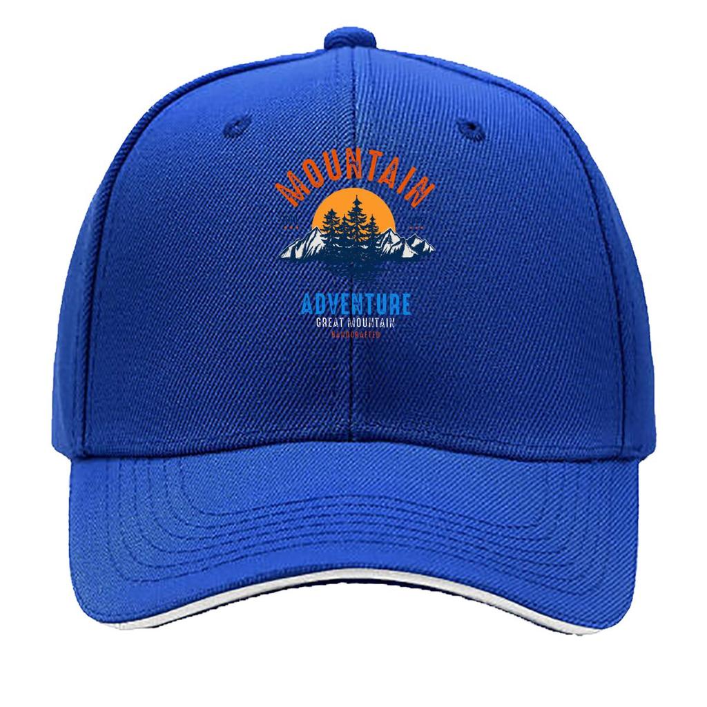 Mountain Adventure ESTD Great Mountain Handcrafted Sandwich Baseball Cap Sun Cap Outdoor Workouts Hat