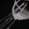 Hair Extension Chain for Braids Rhinestones Tassels Barrette Party Headwear Stylish Accessory for Women and Girls