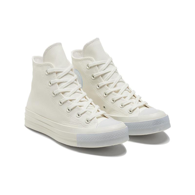 Converse 1970s Chuck Taylor All Star Comfortable, Non-slip, and Durable High-top Canvas Shoes for Women In Off-white