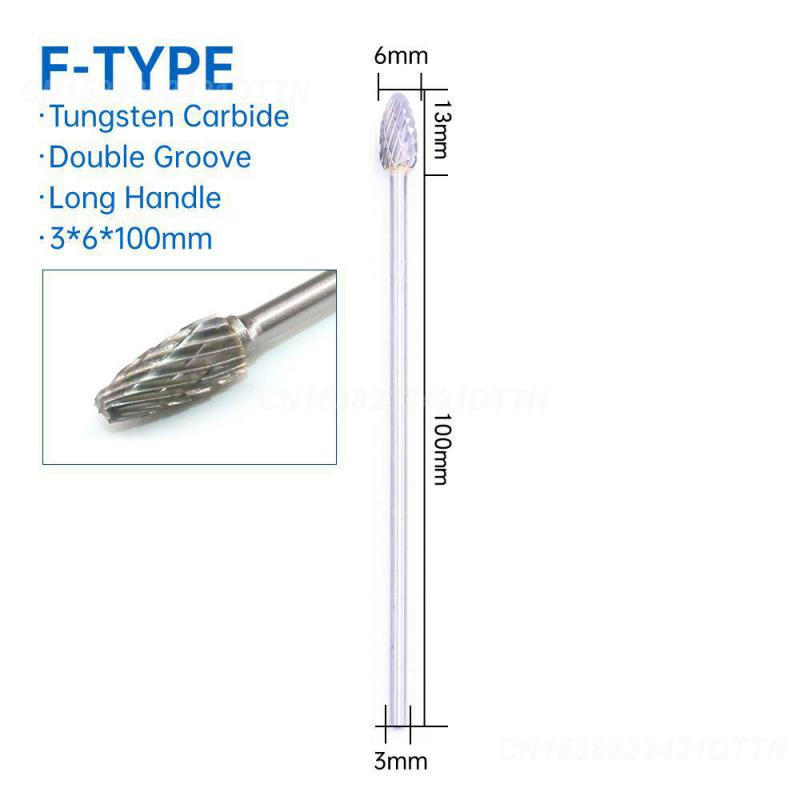 1~4 STÜCKE Hartmetall Präzise Scharf Hartmetall Rotationsfeile Rotationsfeile Hochleistungs-Spielverändernde Metallpolitur