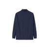 Anta Solid Color Zipper Stand Collar Thick Jacket Men Jacket Midnight-Blue 152347609-1