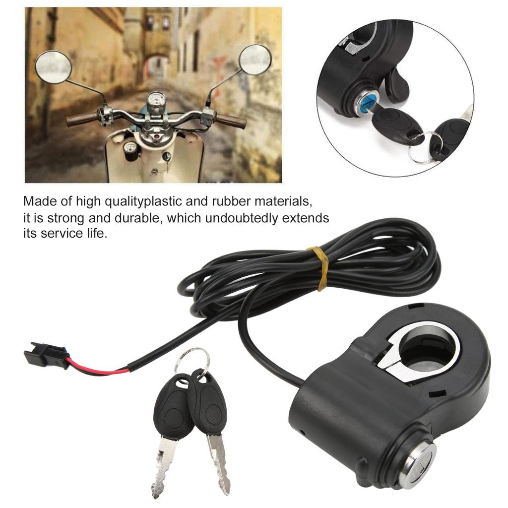 12/24/36/48V Universal Electric Scooters Thumb Lock Kit with Handlebar Switch Electric Scooters Handlebar Switch
