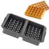 Air Fryers Compatible Waffle Pan Silicone Bakeware with Small Handle Oven Safe Waffle Molds Suitable for Easy Removal