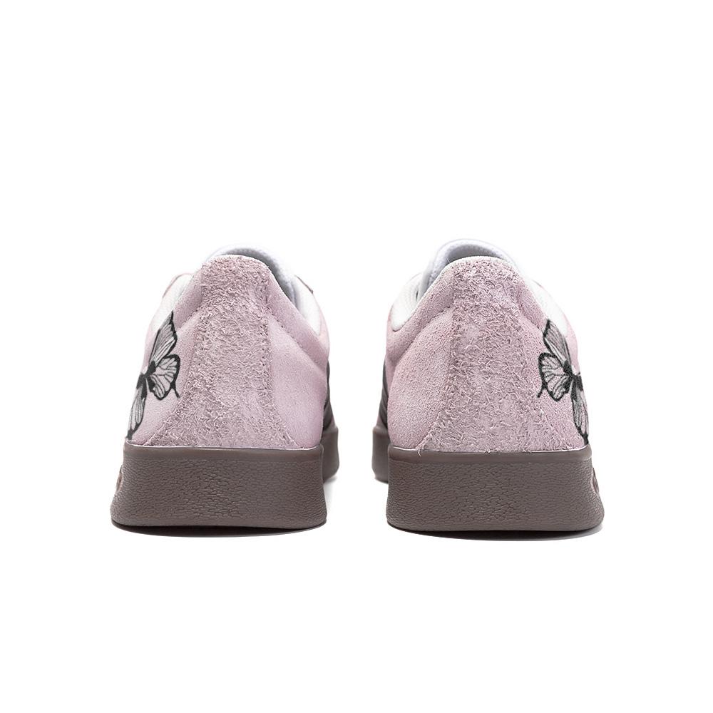 Adidas Neo Vl Court Margaret, Amber Leather Low top Skateboard Shoes Unisex Light Pink HQ1802(Team189-)