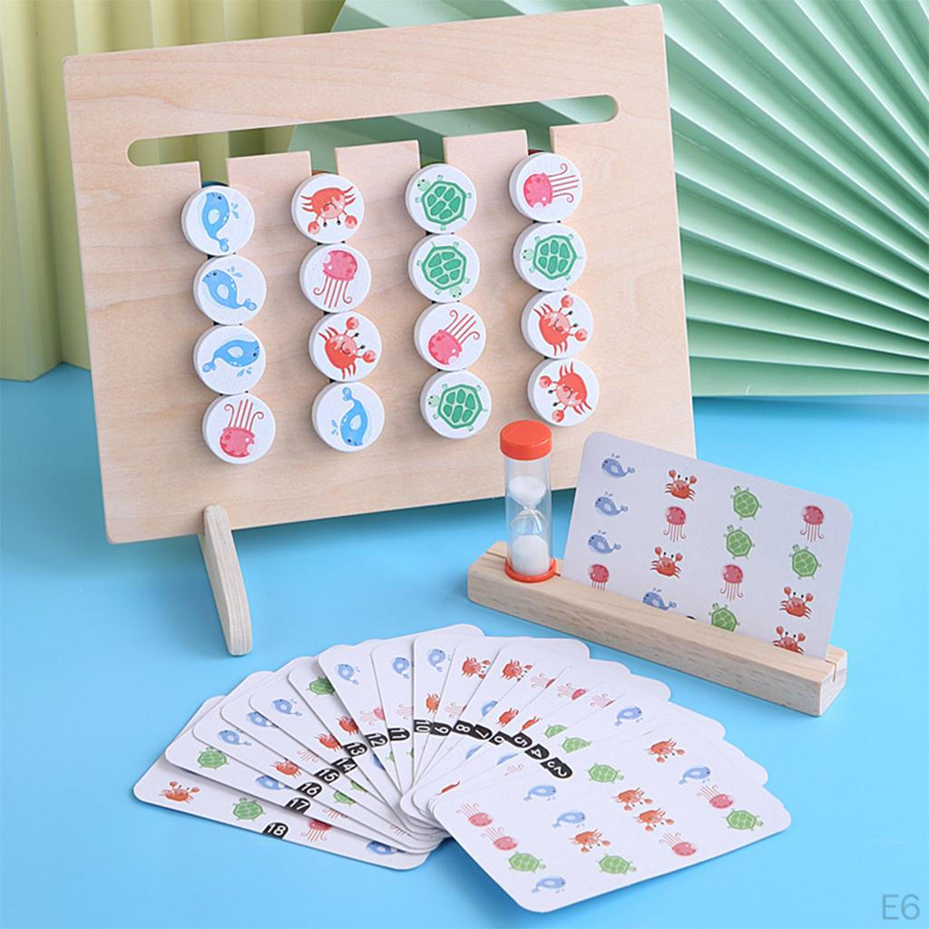puzzle playing Color Shape Sorting Logical Memory Toy
