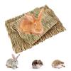 Bunny Woven Straw Pet Accessories Hamster Sleeping Bed Rabbit Grass Chew Mat Pet Cage Pad Grass Mat