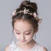 Children's jewelry headgear Korean Mori braided birthday hair accessories cute super cute flower girl accessories girls show headband