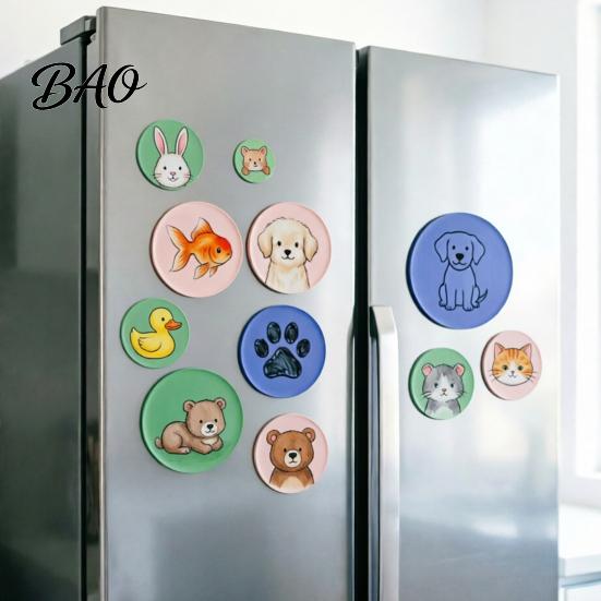 Fridge Magnet Making Set 5/15/50 Sets DIY Acrylic Kit, Square Rectangle Round Refrigerator Magnetic Crafts with Adhesive Backing Decor Crafts,