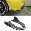 2PCS Rear Bumper Lip Splitter Universal Car Side Fender Fins Body Lip Spoiler Chin Side Skirt Protector Covers Carbon
