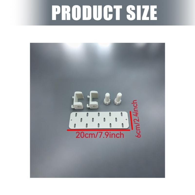Table Mounted Storage Panel for Office Tables and Craft Stations with Screw Brackets for Parts, Cables and Storage Supply