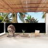 VidaXL Retractable Side Awning Black 160x1000 Cm 318030