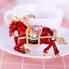 Horse Keychain Chinese New Year Charm Pendant Bag Backpack Hanging Decoration Inspiring Design Christmas
