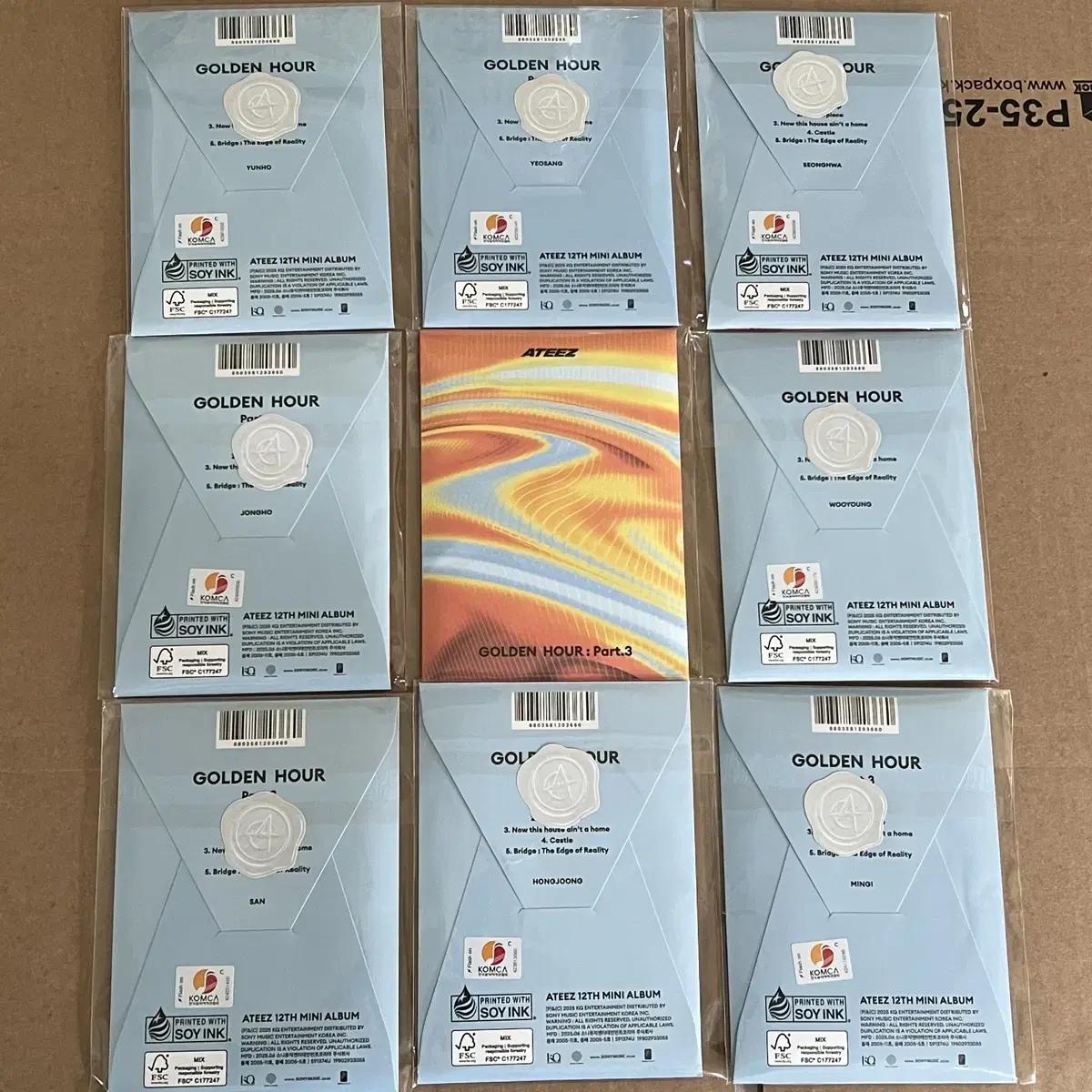 

ATEEZ Atez Mini Vol. 12 Золотой час Альбом Foca Запечатанный