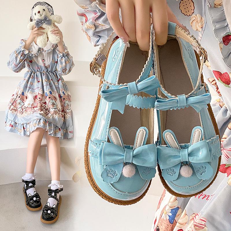 Women Flat Japanese Jk Lolita Small Leather Shoes Retro Cute Female Student Platform Kawaii Girl Cosplay
