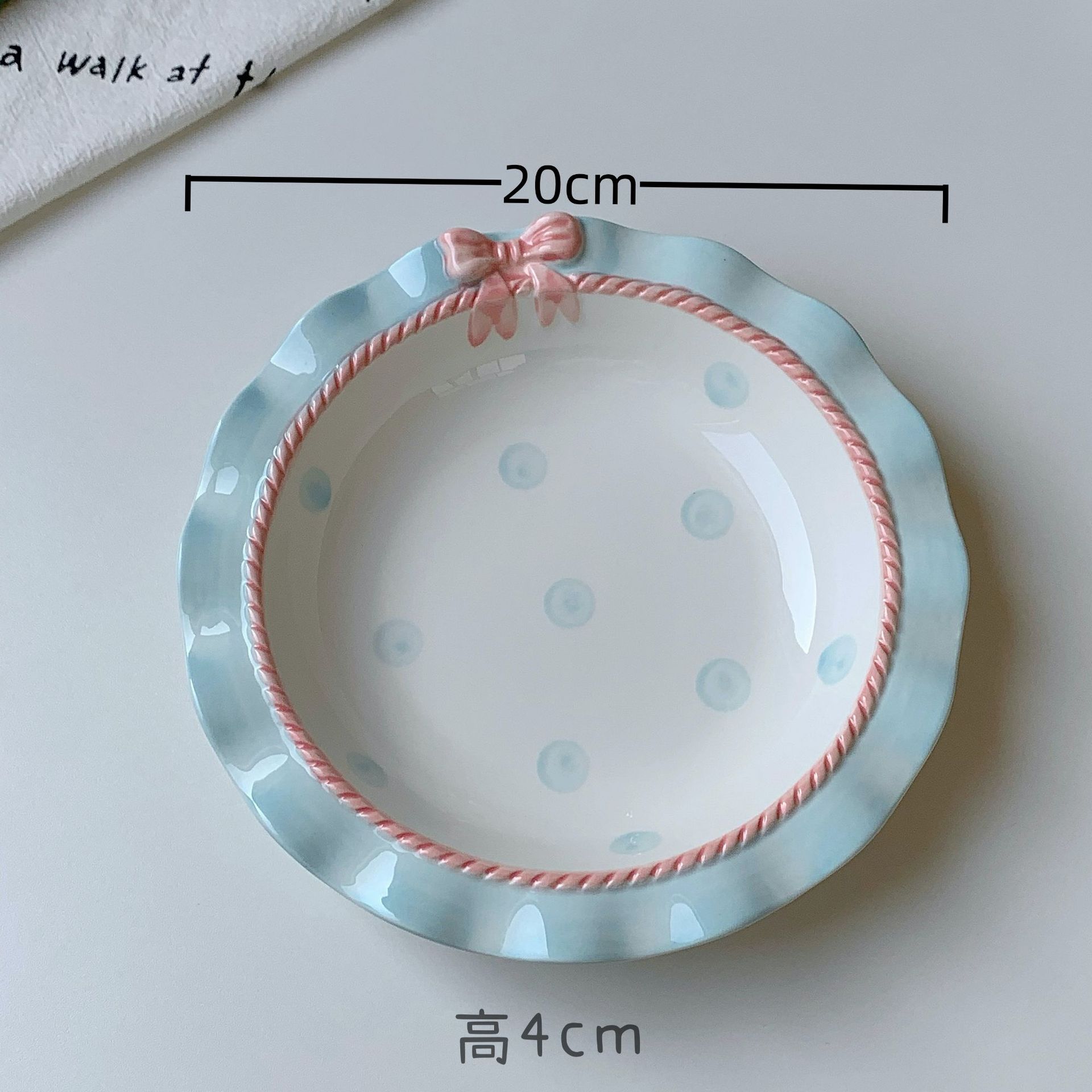 

INS Стиль Корейский Стиль Девушка Сердце Розовый Керамический Набор Столовых Приборов Горошек Бантик Милая Маленькая Миска Рисовая Чаша Глубокие Тарелки Милые Тарелки