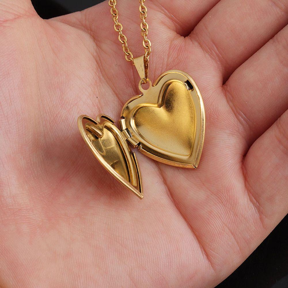 Fashion Jewelry Friend Lover Pendant Necklace Heart Shaped Photo Picture Locket