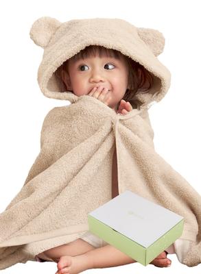 Imabari Towel Bath Baby Ear Gift Message Card Made In Japan [Keratta] Poncho, Gift, Baby, Kids, Hood, Bathrobe, Poncho, Girls, Boys, 100% Cotton, Box,
