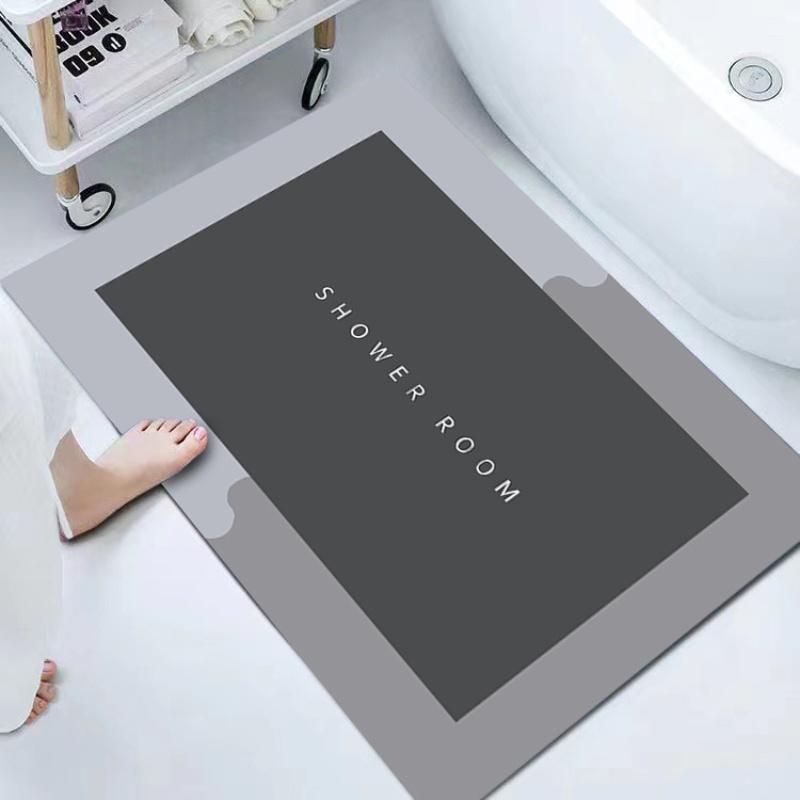 Super Absorbent Bathroom Anti-slip Mat Diatomaceous Earth Bathroom Mat Bathtub Mat Door Mat Shower Mat Easy To Clean Home