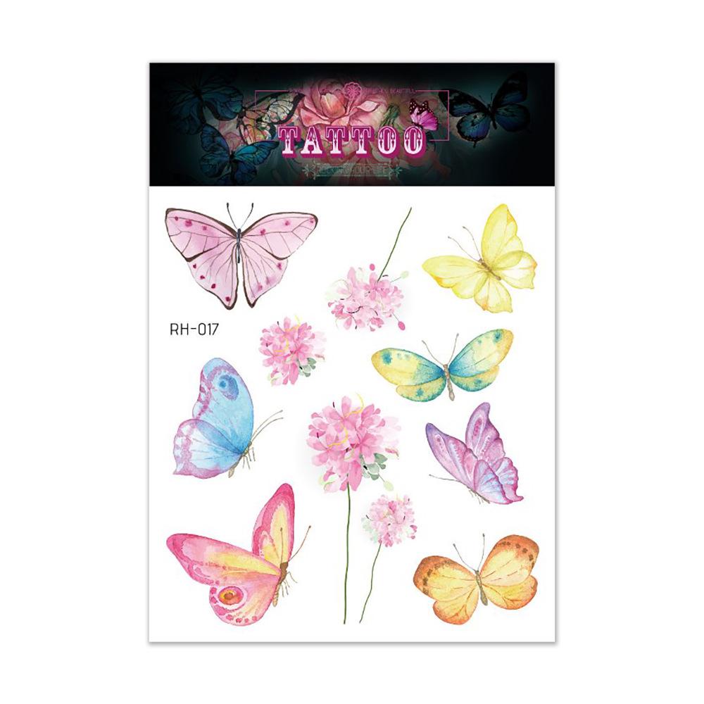 Waterproof 3D Colorful Butterfly Tattoo Sticker - High-End Fashion Tattoos