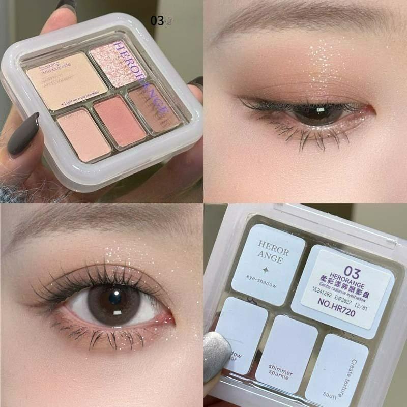 Eyeshadow Palette Matte Pearlescent Delicate Five-color Eyeshadow Eye Makeup Cosmetics