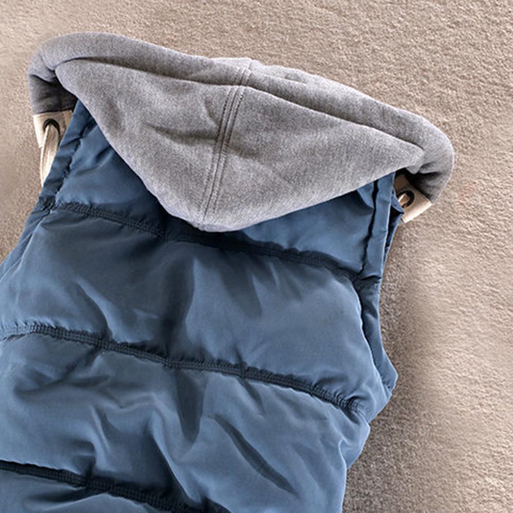 Vestă pentru femei Jachetă caldă fără mâneci Vestă solidă din bumbac cu glugă pentru îmbrăcăminte exterioară