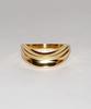 Siega House 2-Layered Fold Ring (Glossy- Gold)