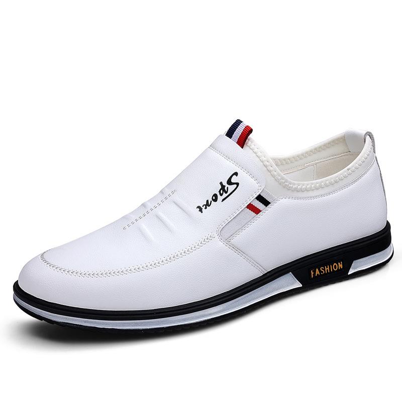 

2025 новые мужские повседневные кожаные туфли из коровьей кожи деловые кожаные туфли нескользящие мокасины высококачественная мужская обувь 44