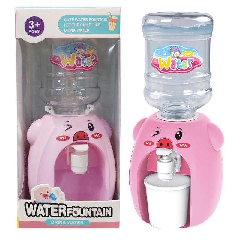 Yellow Duck Children's Mini Water Dispenser Toy - Educational Kitchen Playhouse Drink Machine