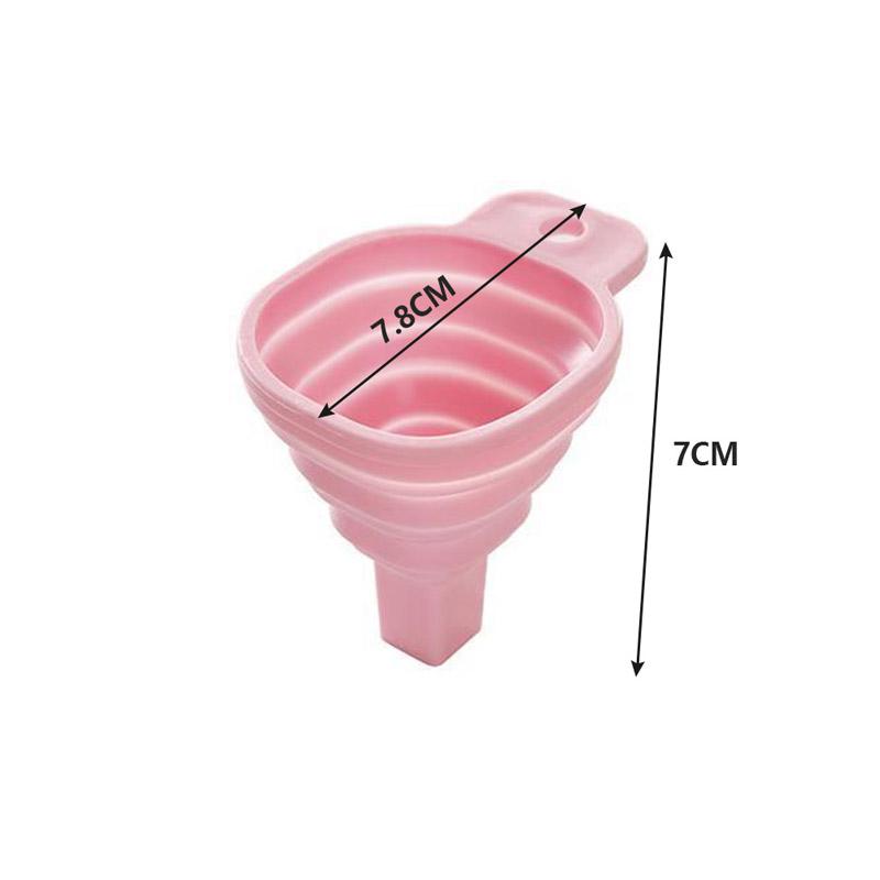 Silicone Folding Funnel Household Liquid Dispensing Portable Funnel Kitchen Tool