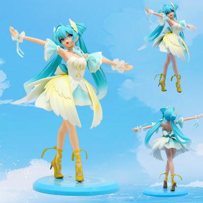 New Noble and Elegant Swan Ballet Hatsune Miku Pvc Character Model Ornament Animation Collector Statue Desktop Decoration