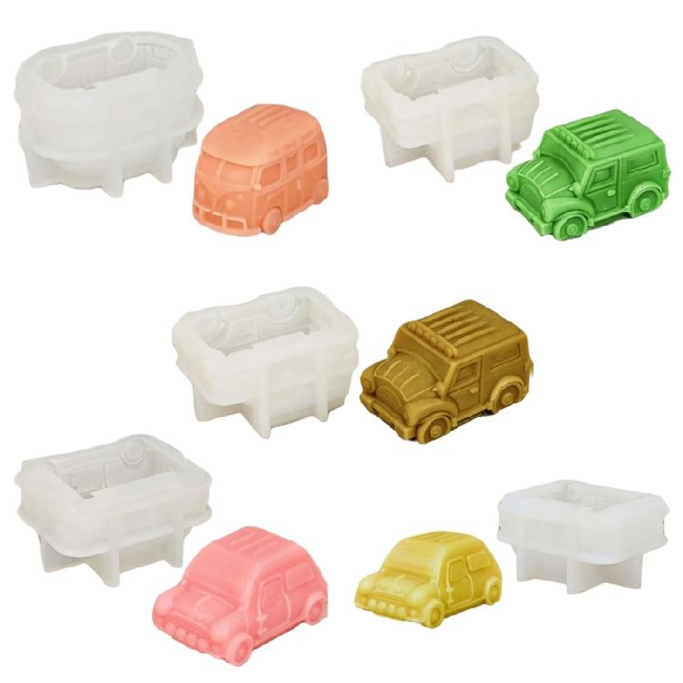 Bus Car Resin Molds for Making Candle Soap Chocolate, Muffins, Mousses, Fondant