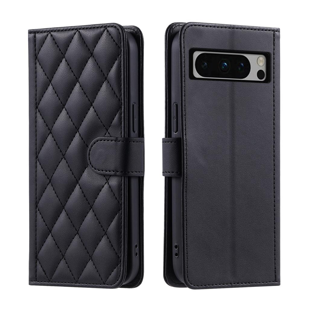 Pentru Google Pixel 6a, Pixel 7, Pixel 7 Pro, Pixel 7a, Pixel 8, Pixel 8 Pro... Husă pentru geantă portofel din piele PU cu model în carouri