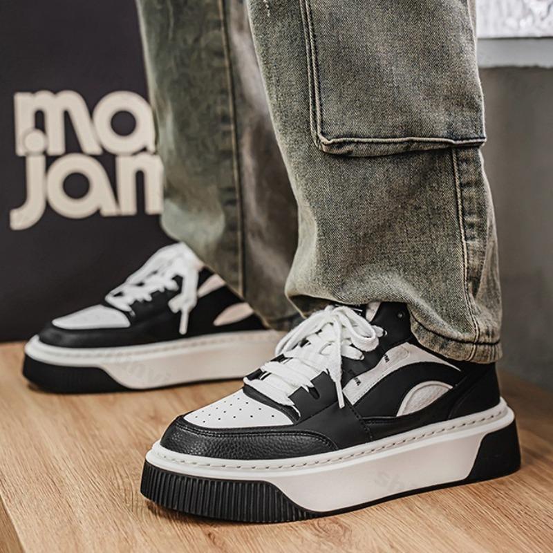 Fashion 2025 Autumn New Men's Low Top Thick Sole Casual Sport Shoes Fashion Trend Versatile Comfortable Non Slip Niche Platform sneakers