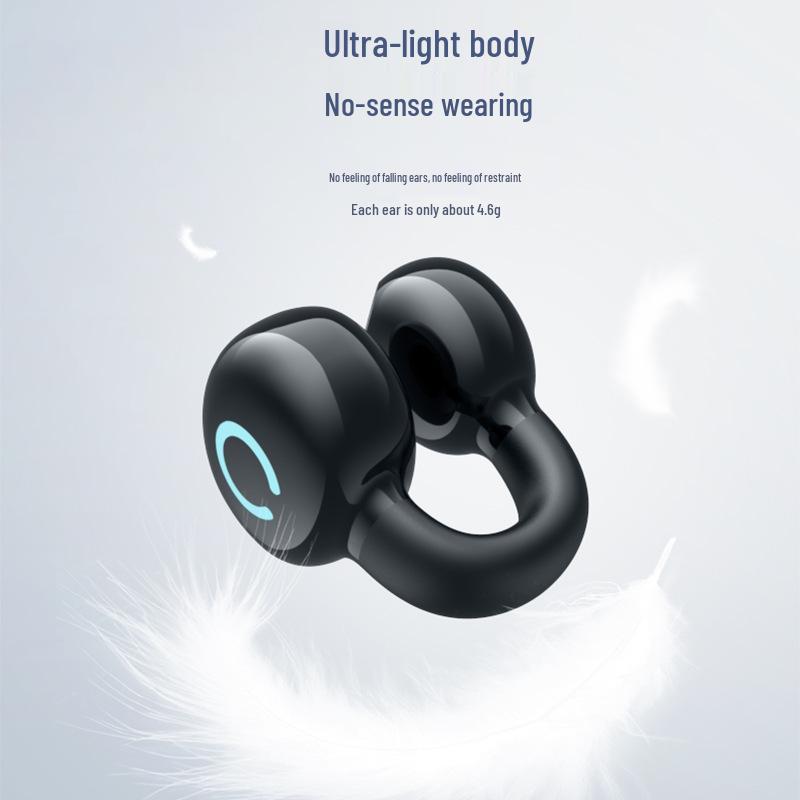 YX09 Ear Clip Wireless Gaming Earphones: Long Battery Life, Ultra-Low Latency, Sports Compatibility.