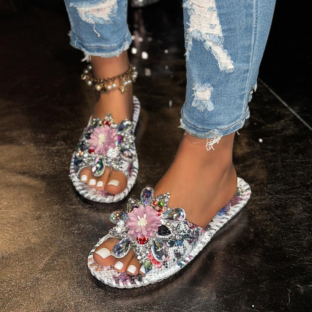 Plus-size Flat Sandals for Women, Women's Slip-on Shoes, Women's Slippers