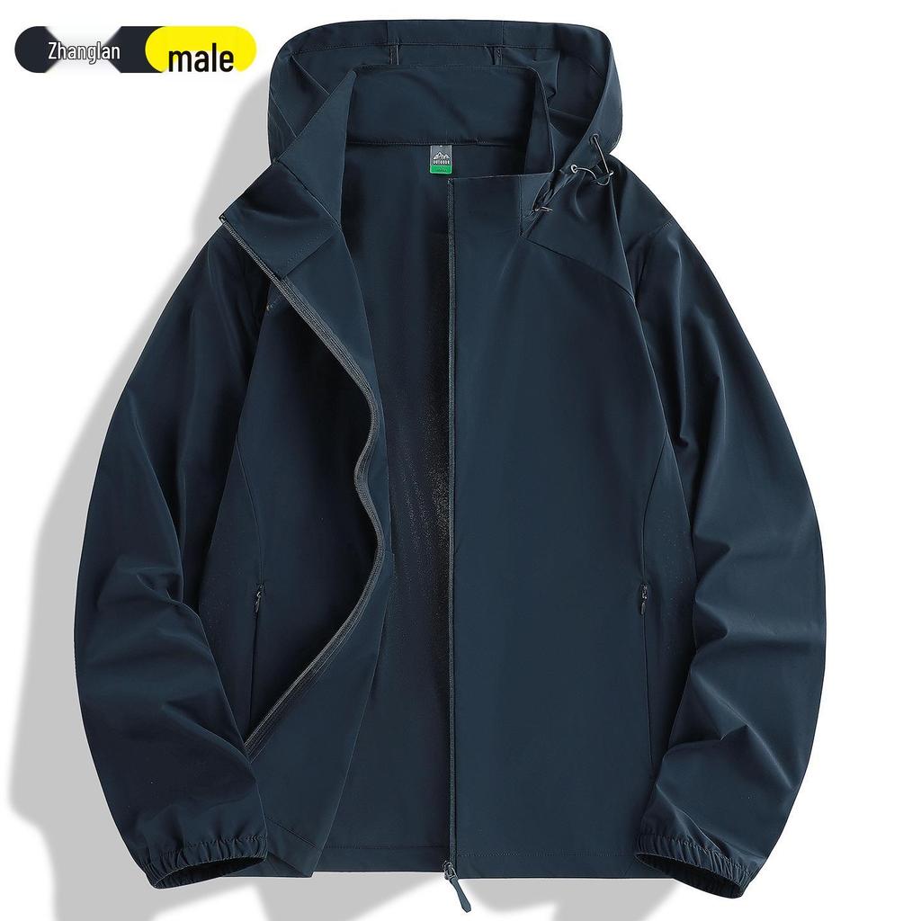 Unisex Summer UV Protection Hooded Windbreaker: Lightweight Nylon Ice Silk Fishing Suit