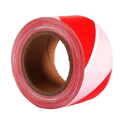 Hohe Sichtbarkeit für den Außenbereich Rotes Markierungsband Nichtklebend Vorsichtsklebeband Sicherheitswarnband Rot-Weißes Absperrband