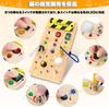 BKJANYO Montessori Toy Busy Board 1 Year Old 2 Year Old 3 Year Old Birthday Gift Educational Toy 1 Year Old Toy Baby Toy Boys Girls Present Toy Wooden