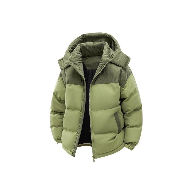 Men's Winter Hooded Cotton Jacket - European Size, Warm & Thick, Detachable Hood, Casual Style.