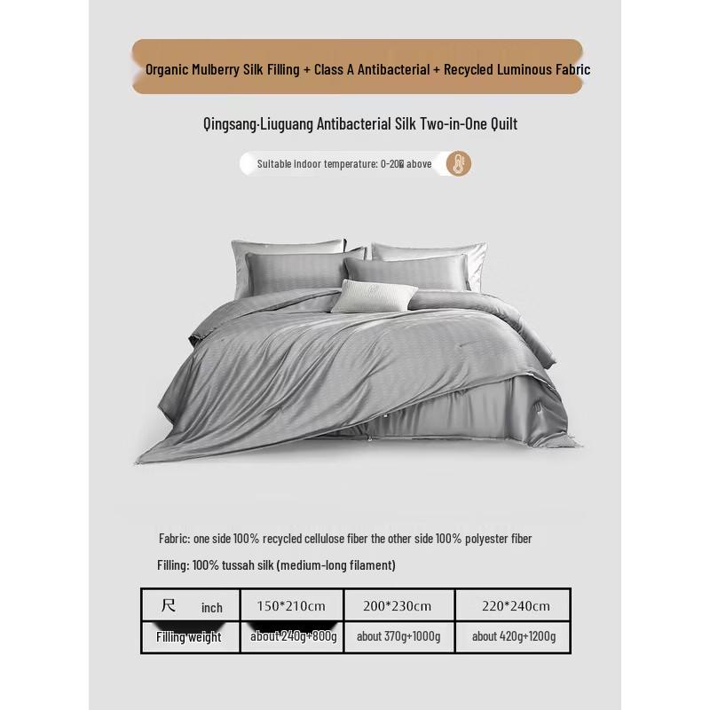 Mercury Home Tussah Silk All-Season Comforter Set