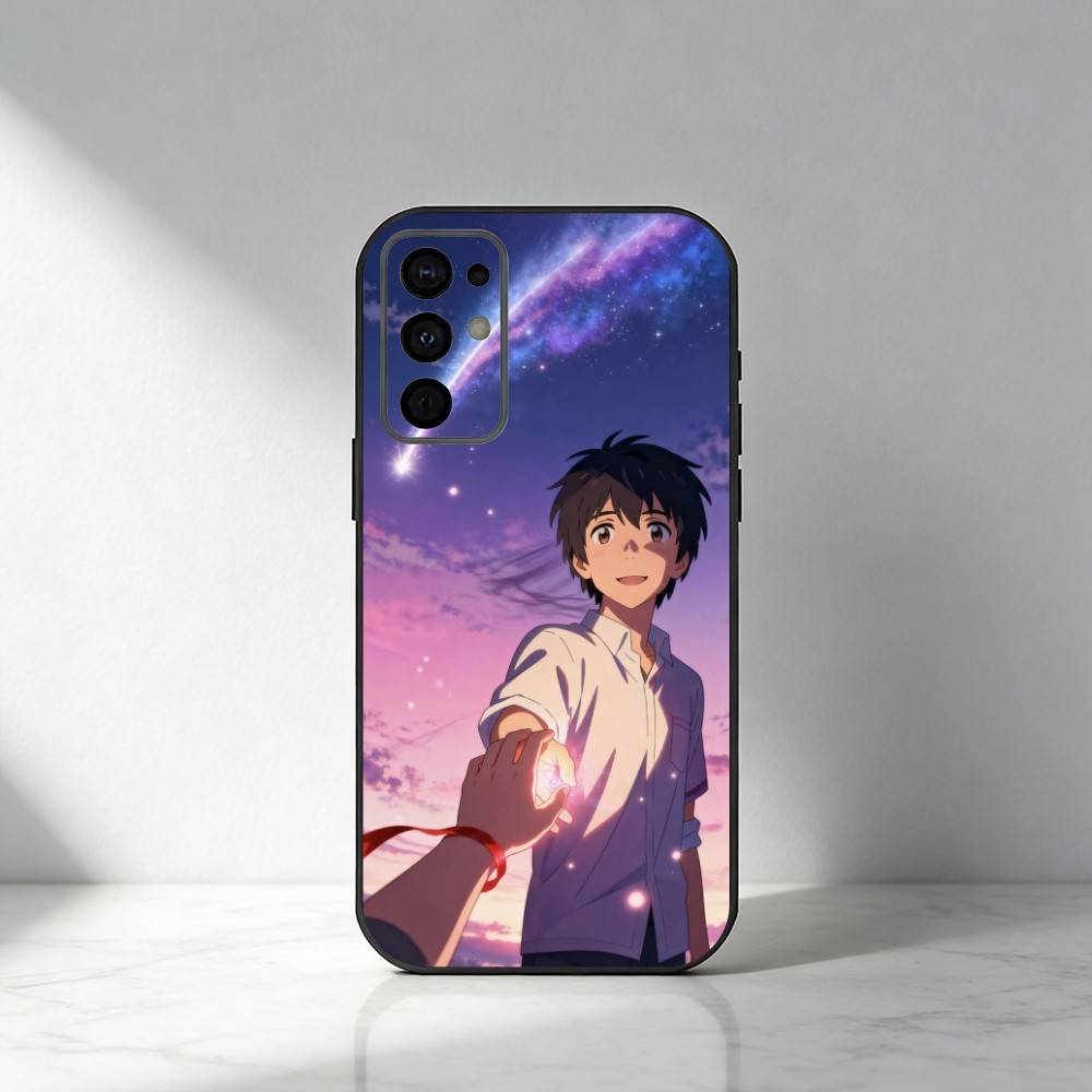 Anima Film Y-Your Name Couple  Phone Case For Samsung S25,S24,S21,S22,S23,S30,Ultra,S20,Plus,Fe,Note,5G Black Cover