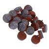 20x Furniture Table Chair Leg Floor Felt Pad Skid Glide Slide   Nail Protector Brown 24mm