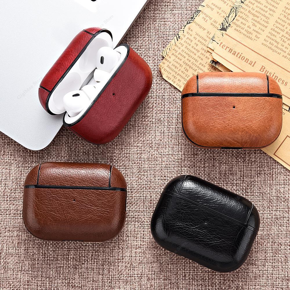 Leder Schutzhülle Für Airpods Pro 2 3 Hülle Kabellose Kopfhörer Hülle Für Airpod Pro2 Pro 2. 3. Airpods3 Lade Tasche Funda