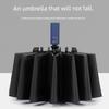 16 Bone Automatic Umbrella Men's Large Reverse Sun Umbrella Sun Protection UV Protection Sunshade Umbrella for Women Rain Or Shine Dual-Use Umbrella