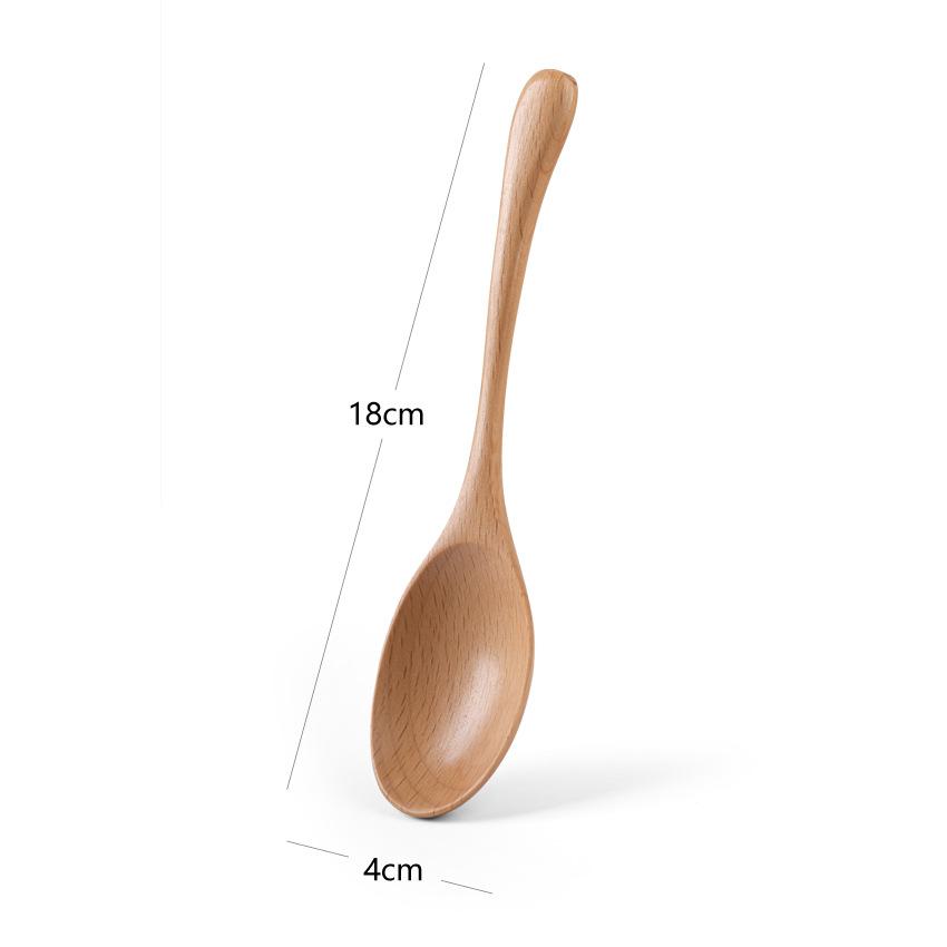 5/10pcs Wooden Spoon Soup and Fork Eco Friendly Products Tableware Natural Tableware for eating Serving Spoon