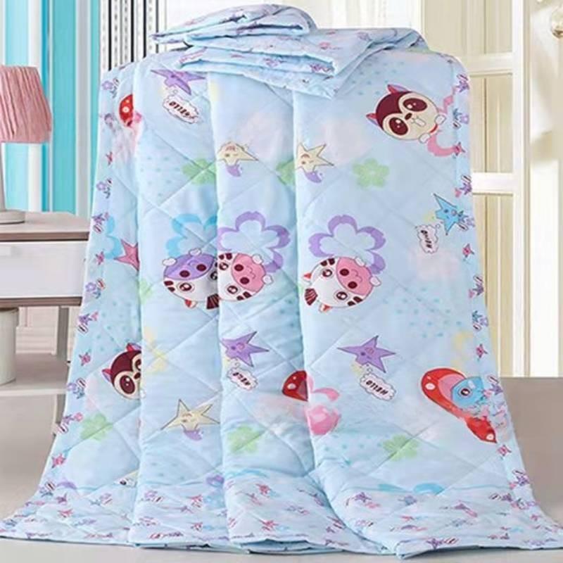 Printing Flower Breathable Cotton Blended Summer Blanket For Comfort Indoor