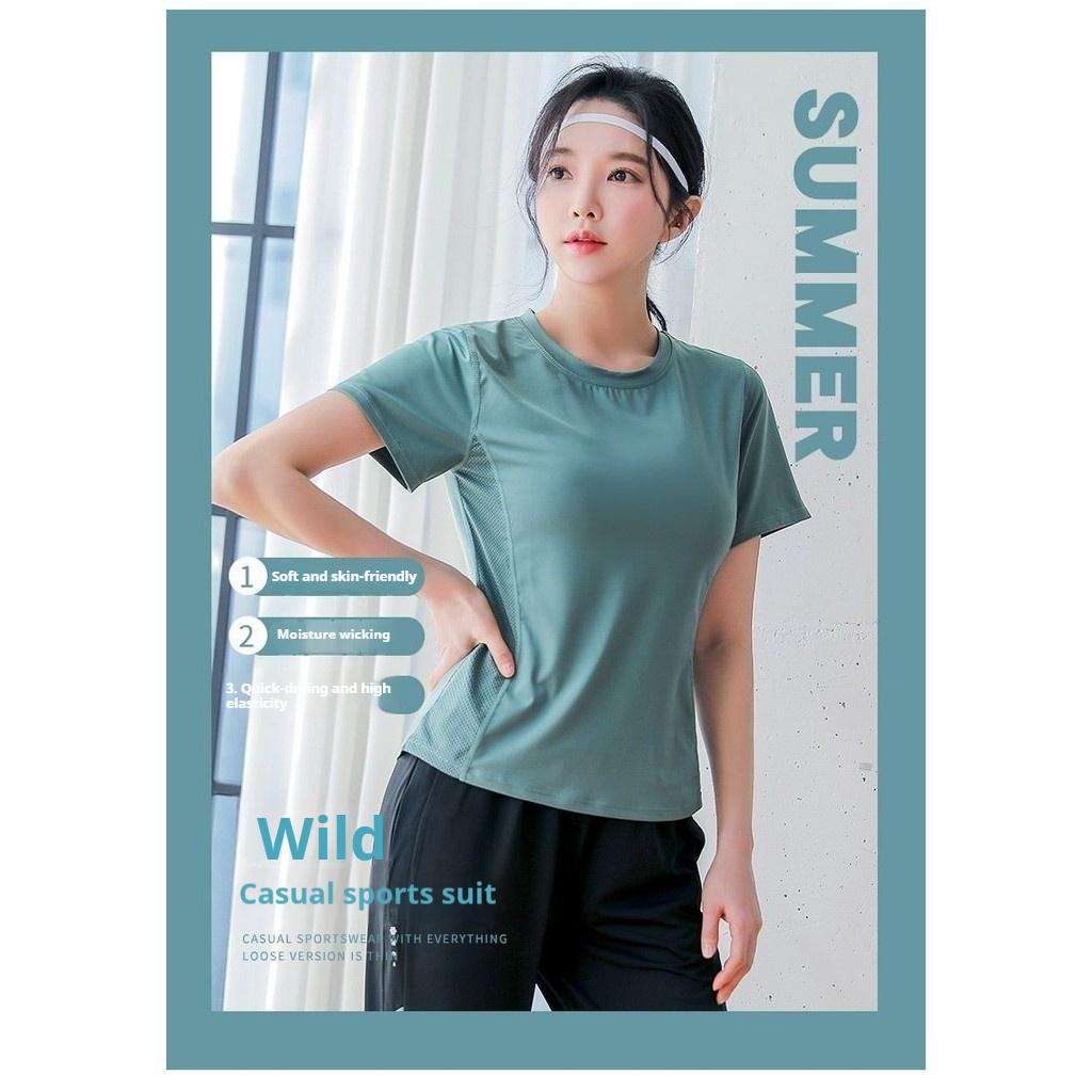 Fitness Morning Running Quick-Drying High-End Sports Suit Spring And Summer Professional Gym Loose Yoga Clothes