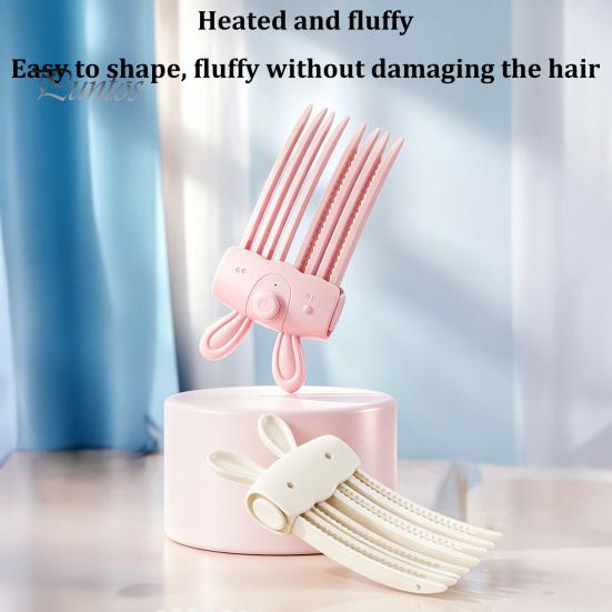 Fast Heating Root Volumizer 1/2Pcs Heated Hair Volume Clip, Cordless Lifter Comb with 2 Instant Lift Clip Heat Settings, USB Rechargeable Volumizing