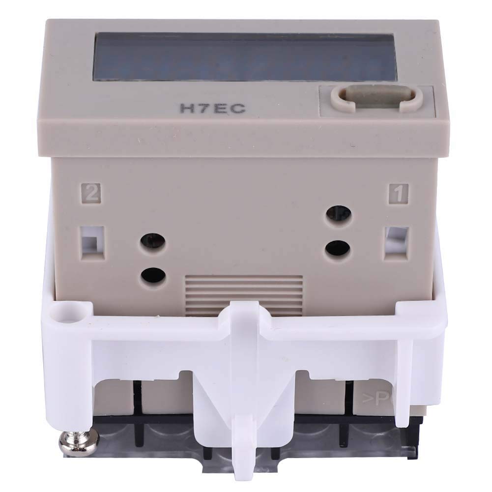 H7EC N No-Input-Voltage Digital Energy Meter Totalizer with 8-Digit LCD Display